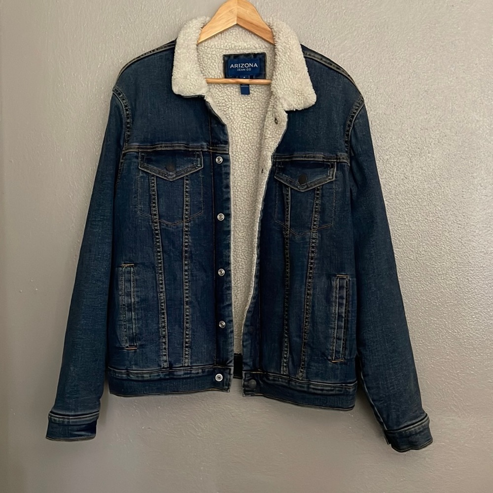 Denim Sherpa jacket
